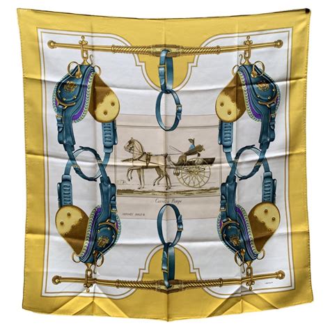 Hermes Silk Scarf Carrick a Pompe .